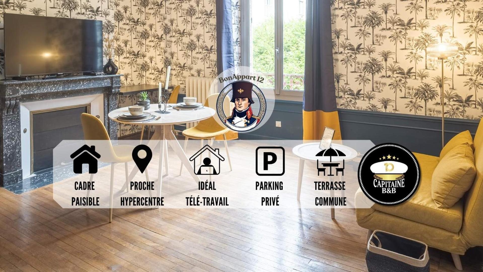 Bonappart 12 - Charme Napoleonien & Confort Apartment